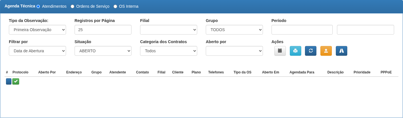 Agenda Técnica